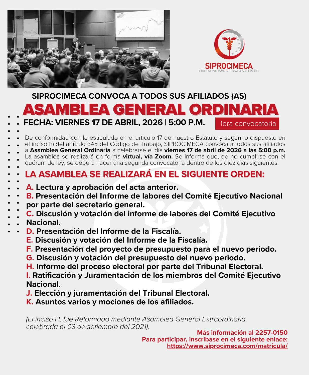 ASAMBLEA GENERAL ORDINARIA